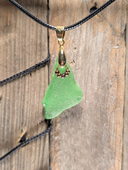 Glass Necklace with Beads