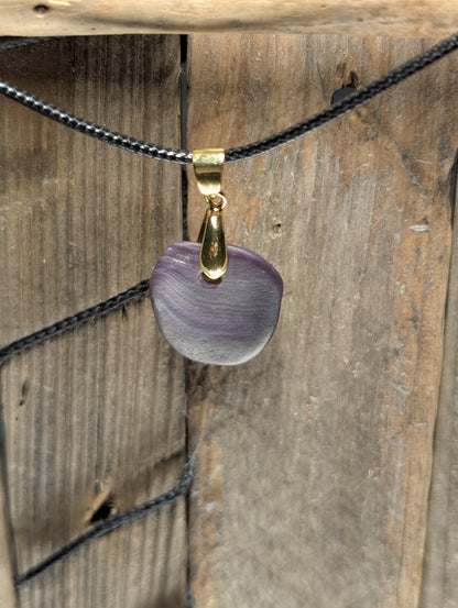 Purple Clam Shell Necklace