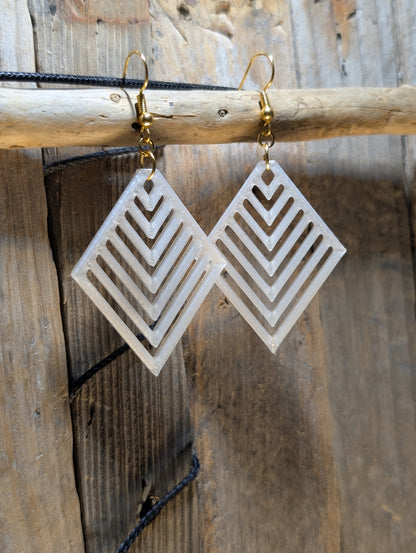 Geometric Diamond Shape Earrings