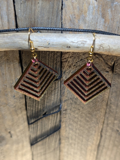Geometric Diamond Shape Earrings