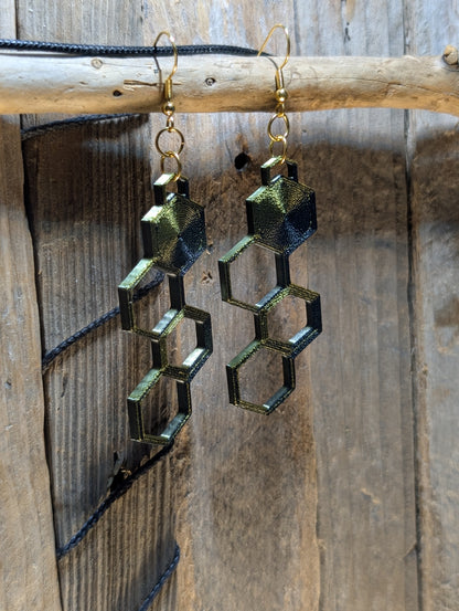 Hexagon Earrings