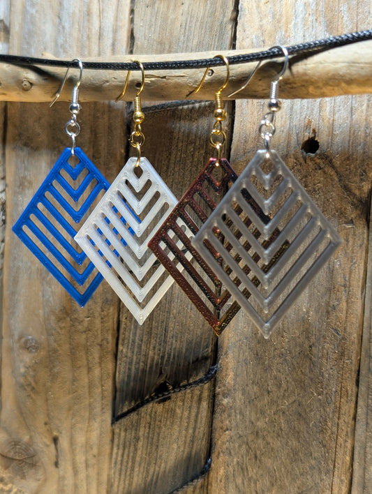 Geometric Diamond Shape Earrings