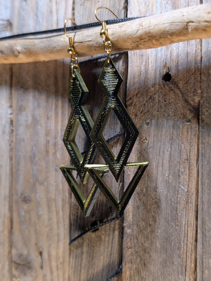 Geometric Long Dangle Earrings