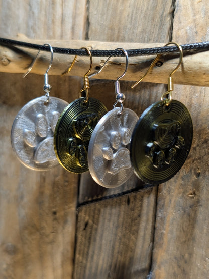 Cat & Dog Paw Earrings