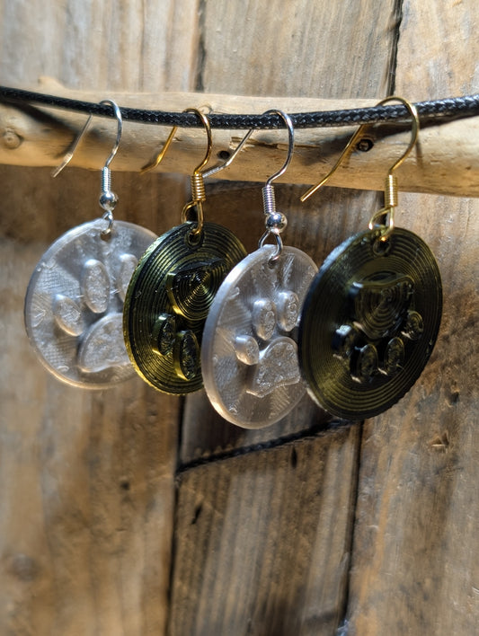 Cat & Dog Paw Earrings