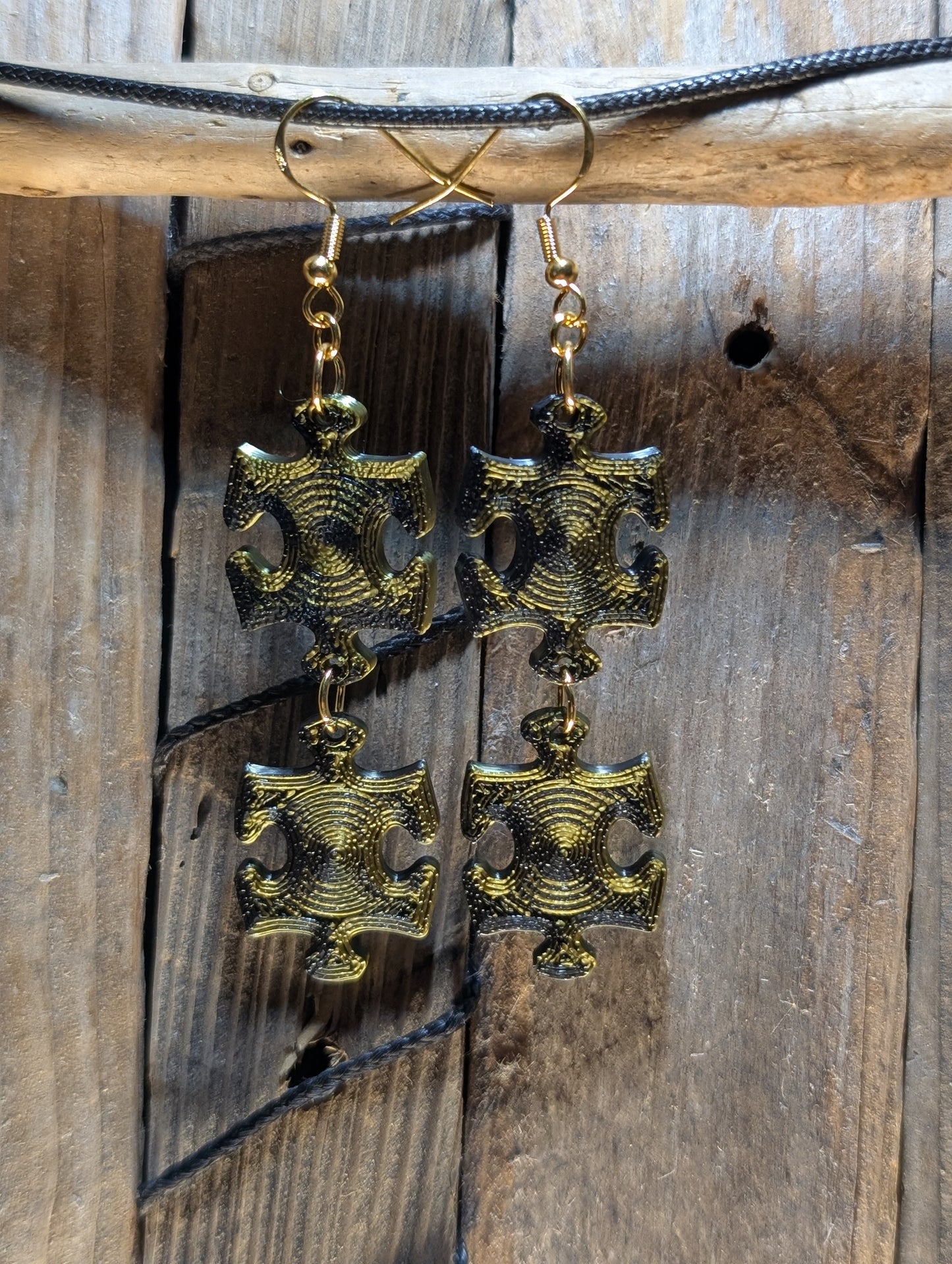 Puzzle Piece Earrings