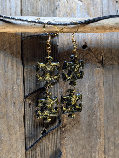 Puzzle Piece Earrings