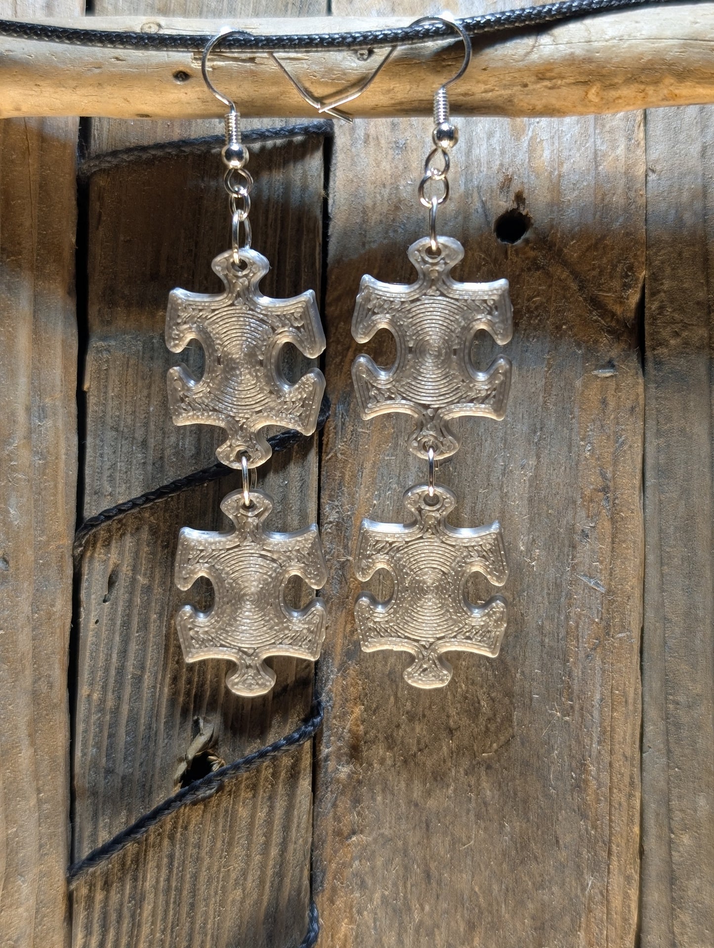 Puzzle Piece Earrings