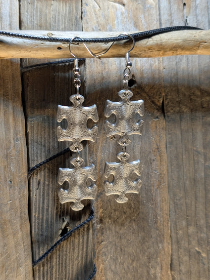 Puzzle Piece Earrings