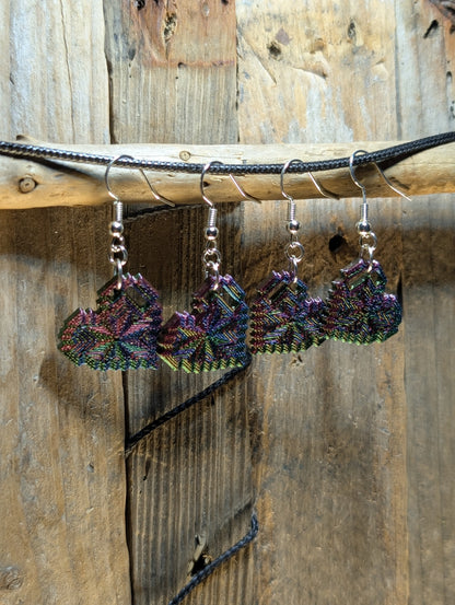 Mini Pixel Heart Earrings Set