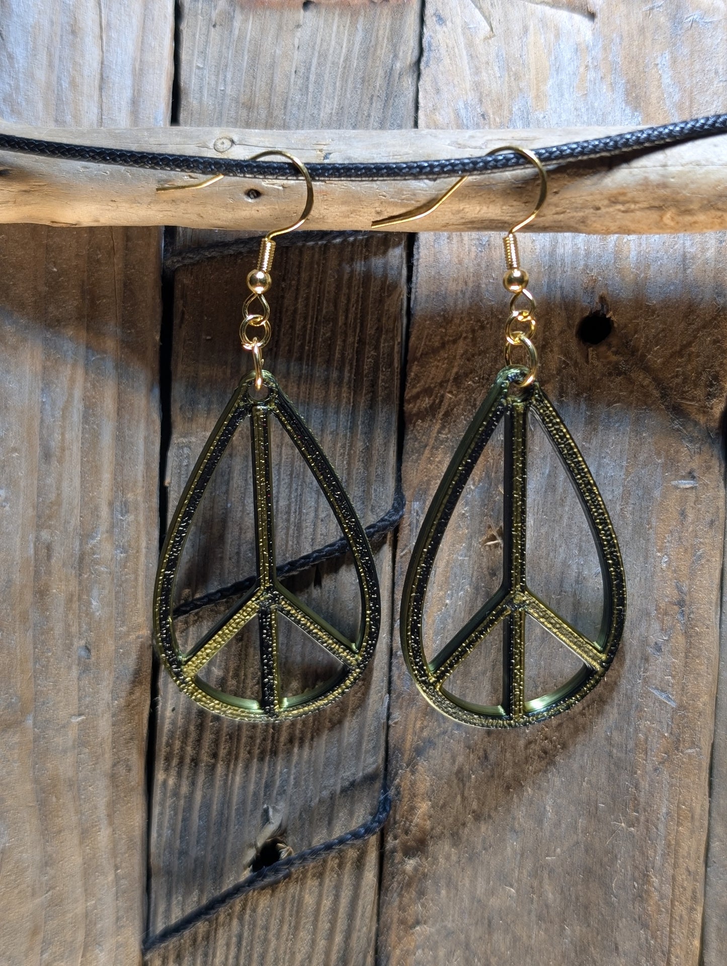 Teardrop Peace Earrings
