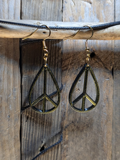Teardrop Peace Earrings