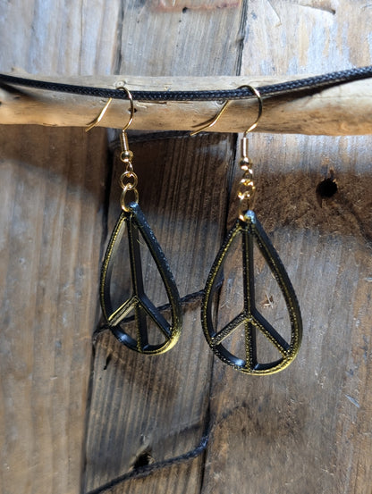 Teardrop Peace Earrings