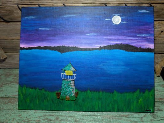 Moonlit Lighthouse