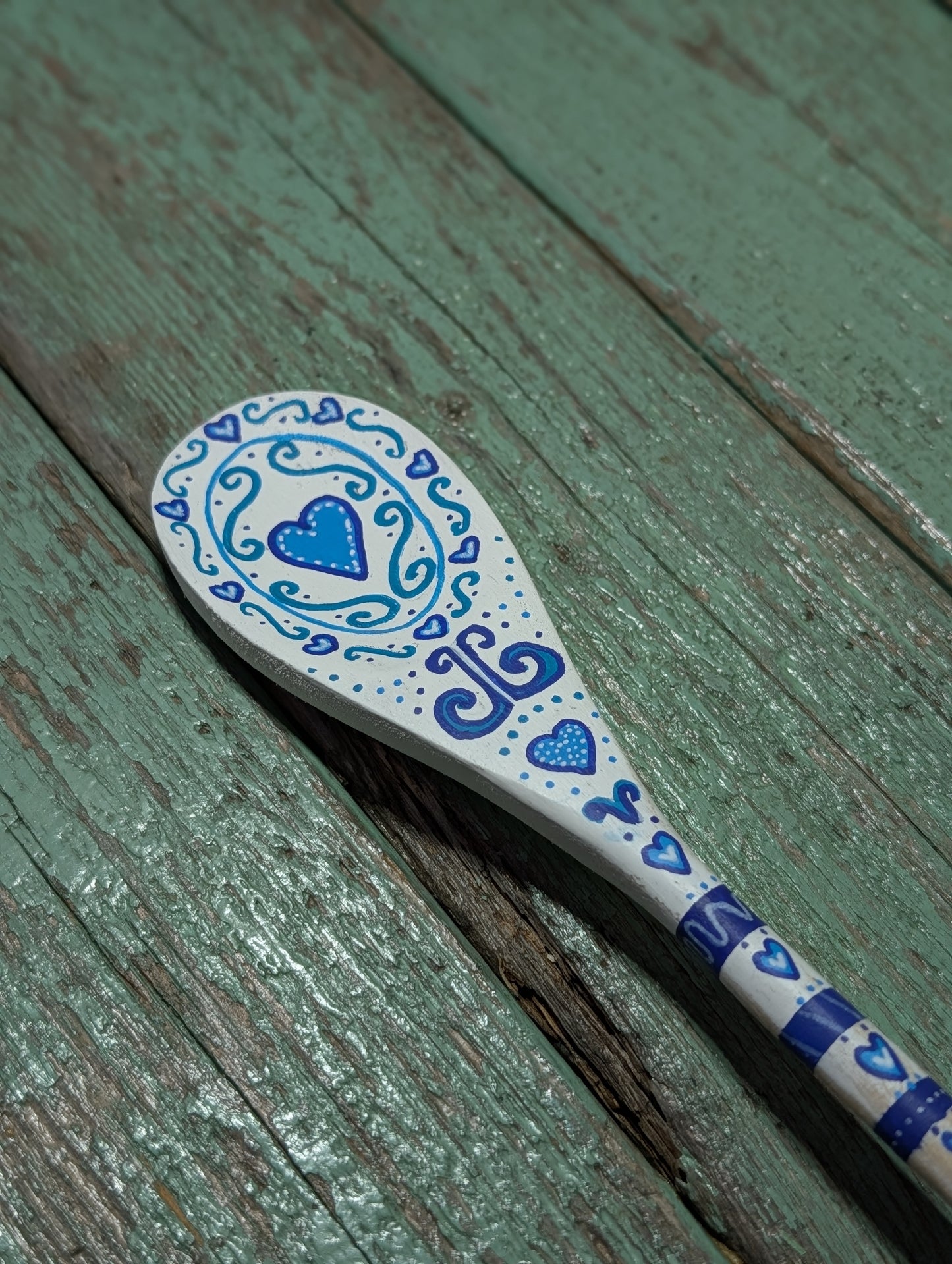 Blue Heart Spoon