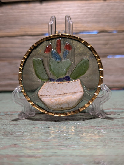 Mini Beach Glass Flower