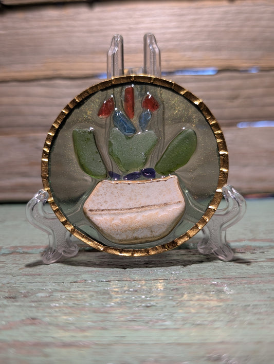 Mini Beach Glass Flower