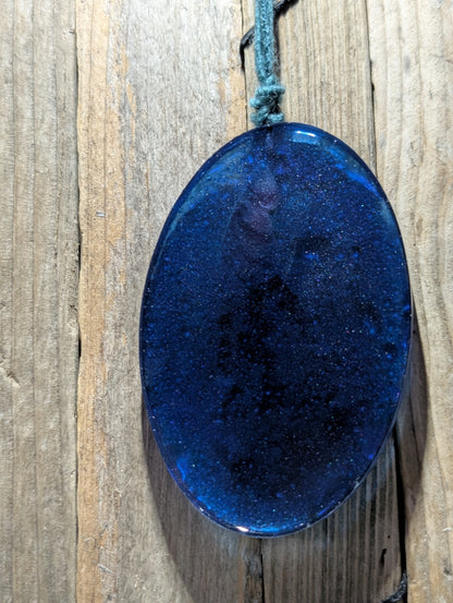 Beach Glass & Wampum Shell Squid